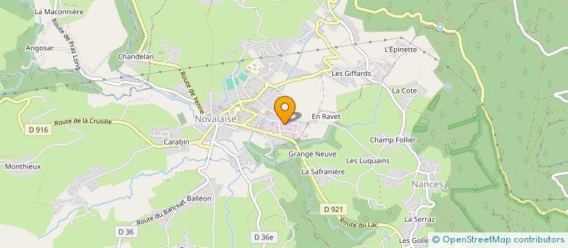 localisation de l'entreprise ALPAC ISO à NOVALAISE