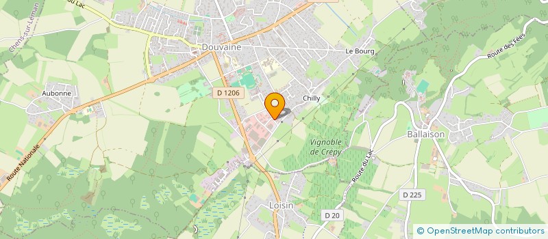 localisation de l'entreprise ALPACE à DOUVAINE