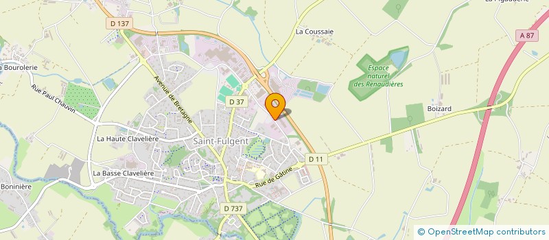 localisation de l'entreprise ALPACOM à SAINT-FULGENT
