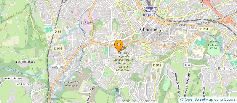 localisation de l'entreprise ALPACOM à CHAMBERY
