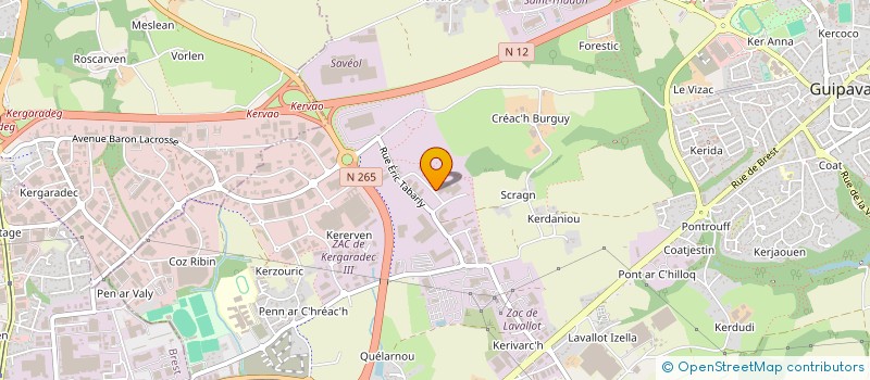 localisation de l'entreprise ALPAGA  GUIPAVAS