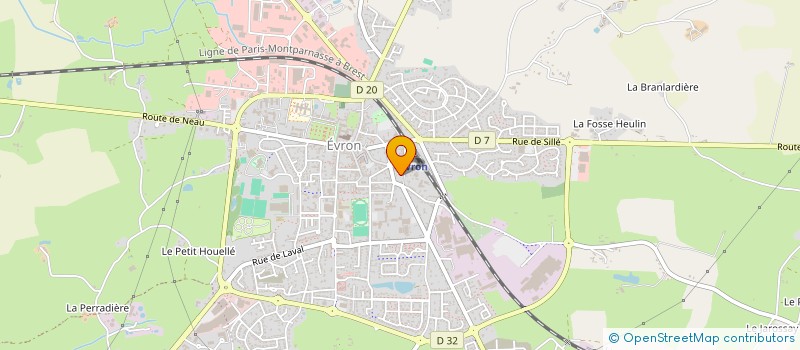 localisation de l'entreprise ALPAGA - ATELIER D'ARCHITECTURE  EVRON