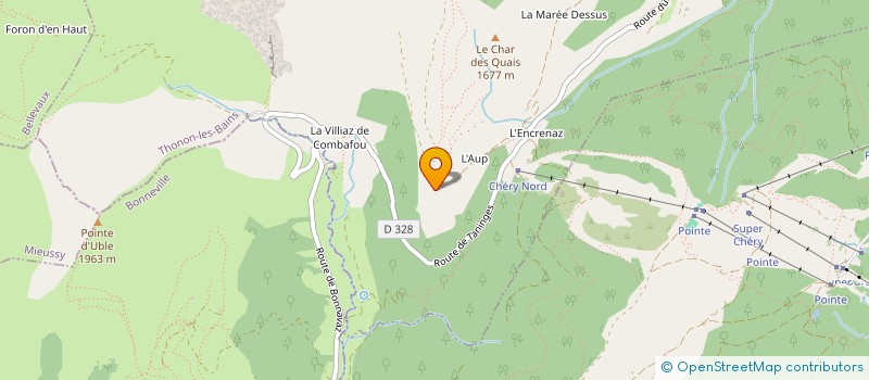 localisation de l'entreprise ALPAGE DE L'AUP à LA COTE-D'ARBROZ