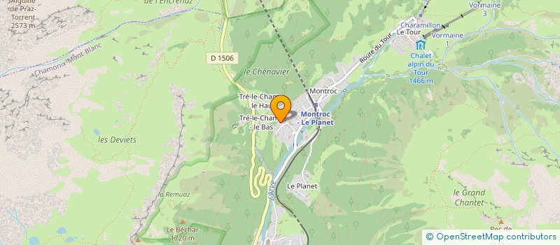 localisation de l'entreprise ALPAGE DE LA MONTAGNE à CHAMONIX MONT BLANC