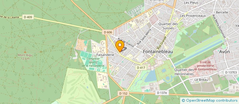 localisation de l'entreprise ALPAGE DU CHEVRAN  FONTAINEBLEAU