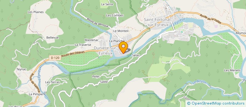 localisation de l'entreprise ALPAGE PONCELLAMONT  DUNIERE-SUR-EYRIEUX