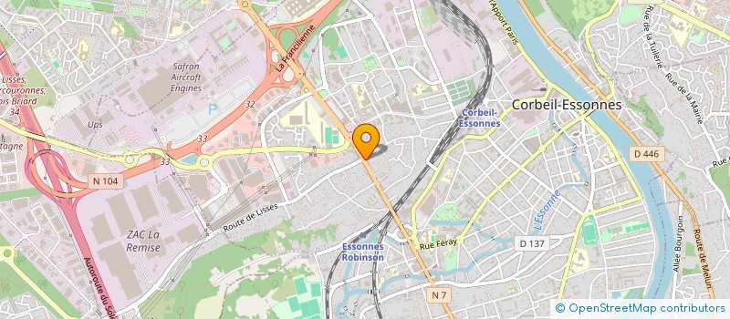localisation de l'entreprise ALPALATINO à CORBEIL-ESSONNES