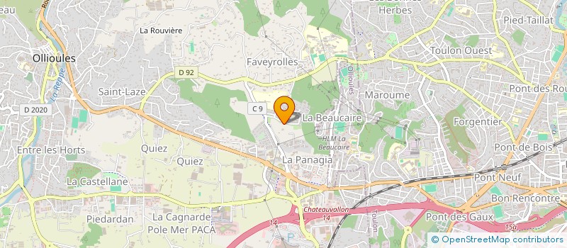 localisation de l'entreprise ALPALOUCE  OLLIOULES