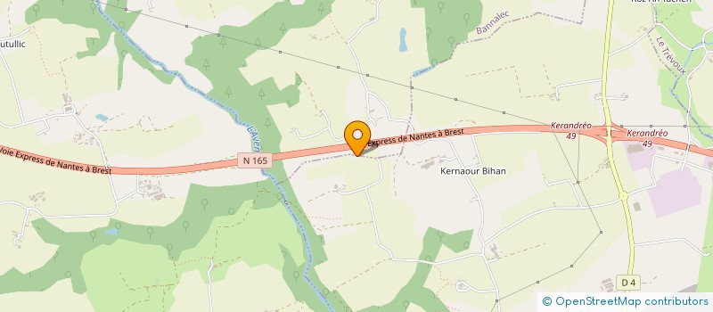 localisation de l'entreprise ALPAMAJE  RIEC-SUR-BELON