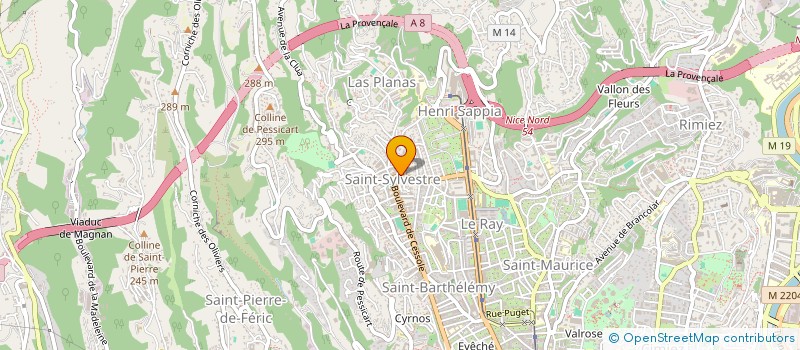 localisation de l'entreprise ALPANI à NICE