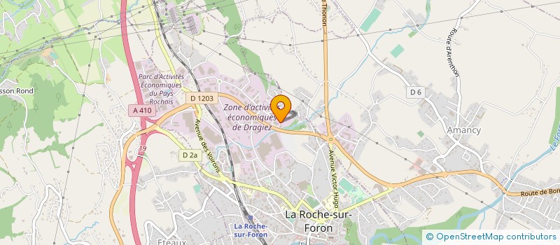 localisation de l'entreprise ALPASER à LA ROCHE-SUR-FORON