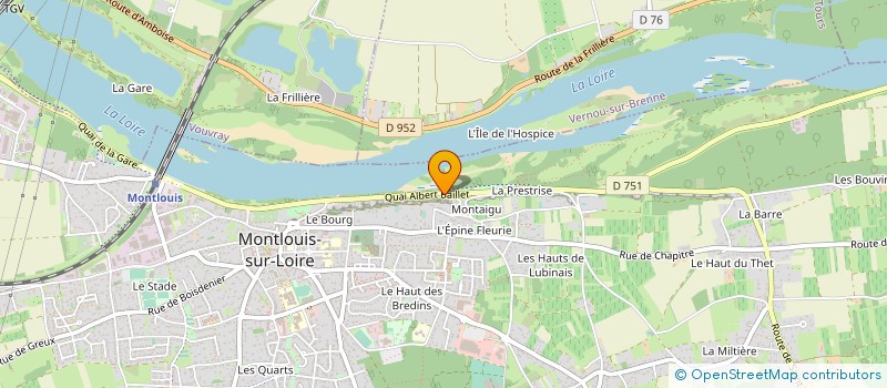localisation de l'entreprise ALPAT à MONTLOUIS-SUR-LOIRE