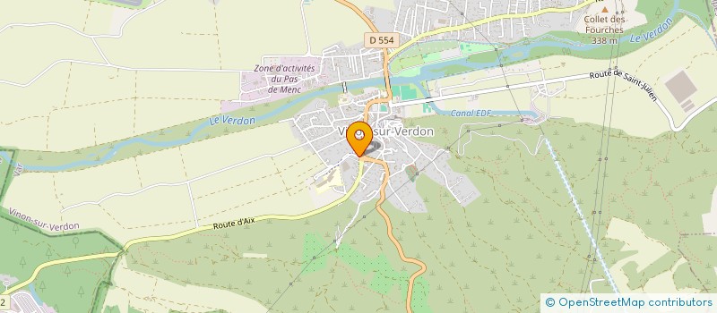 localisation de l'entreprise ALPATHERMES 18 à VINON-SUR-VERDON