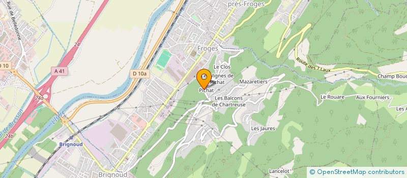 localisation de l'entreprise ALPAU  FROGES