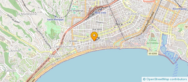 localisation de l'entreprise ALPAZUR 38 à NICE