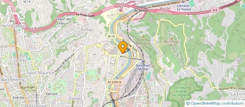 localisation de l'entreprise ALPAZUR à NICE
