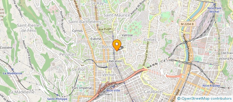 localisation de l'entreprise ALPAZUR HOTEL à NICE