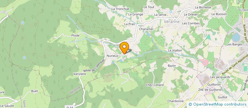 localisation de l'entreprise ALPE  VERANNE