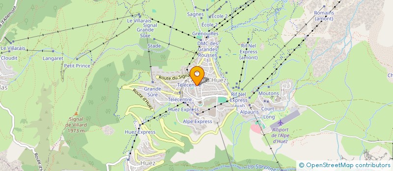 localisation de l'entreprise ALPE D HUEZ HOCKEY CLUB LES YETIS DE L OISANS  HUEZ
