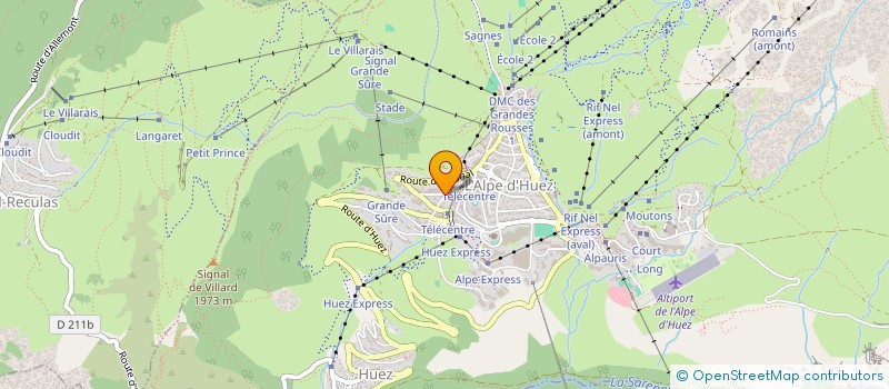 localisation de l'entreprise ALPE D'HUEZ RENOVATION  HUEZ