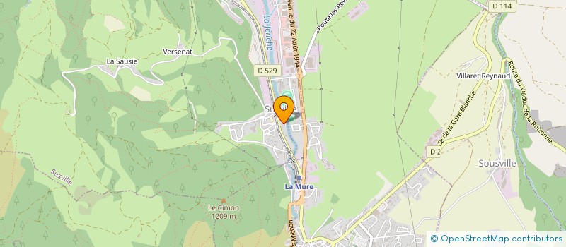 localisation de l'entreprise ALPE DU GRAND SERRE DEMAIN  LA MORTE