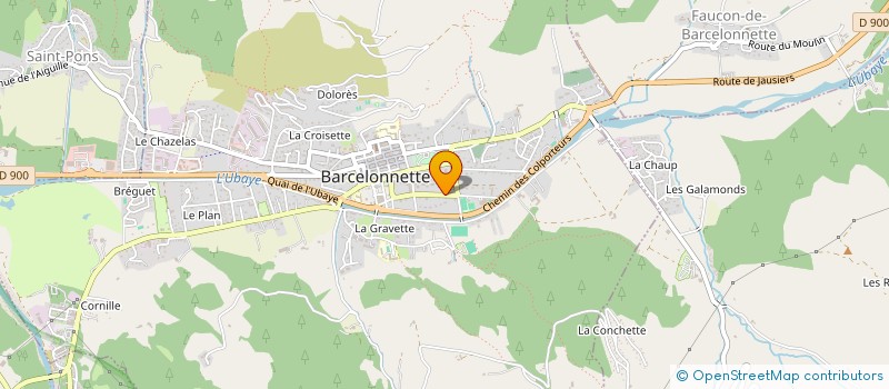 localisation de l'entreprise ALPECC  BARCELONNETTE