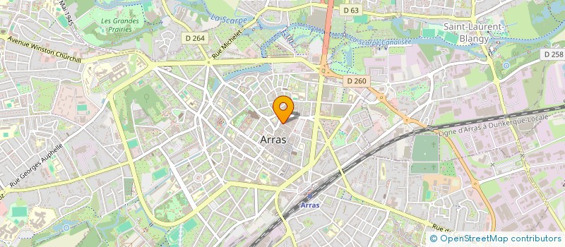 localisation de l'entreprise ALPEGA à ARRAS
