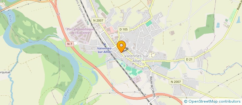 localisation de l'entreprise ALPELEC à VARENNES-SUR-ALLIER