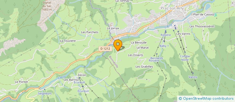 localisation de l'entreprise ALPEN  PRAZ-SUR-ARLY