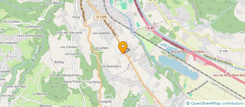 localisation de l'entreprise ALPEN MAYA  SALLANCHES