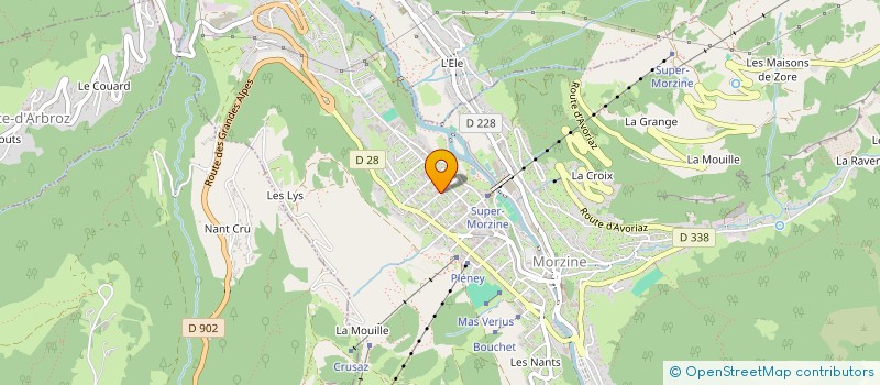 localisation de l'entreprise ALPEN ROC à MORZINE