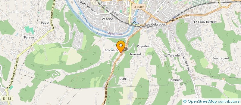 localisation de l'entreprise ALPERI  COULOUNIEIX CHAMIERS