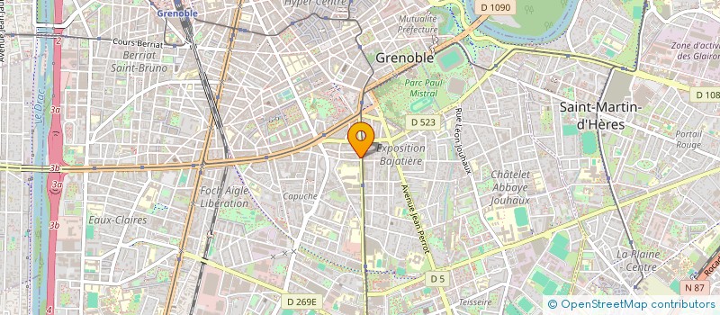 localisation de l'entreprise ALPES 21 CENTURY TECHNOLOGIES AND SOLUTIONS  GRENOBLE