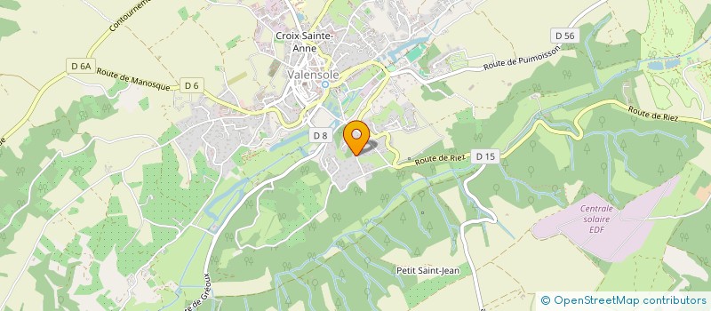 localisation de l'entreprise ALPES ARTISTES ASSOCIES PRODUCTION  VALENSOLE