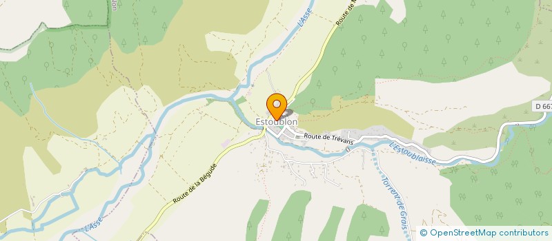 localisation de l'entreprise ALPES ASSISTANCE-MAINTENANCE-INFORMATIQUE & TECHNOLOGIE  ESTOUBLON