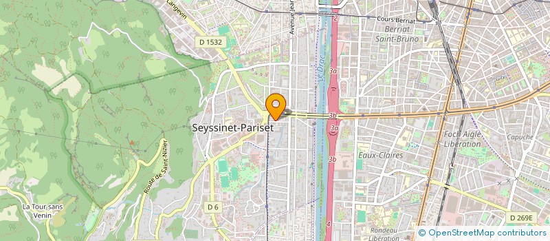localisation de l'entreprise ALPES AUDIT IMMOBILIER  SEYSSINET-PARISET