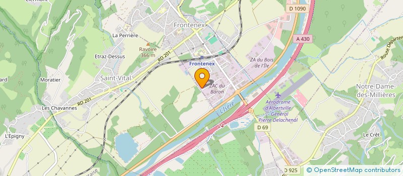 localisation de l'entreprise ALPES AUTO 73  FRONTENEX