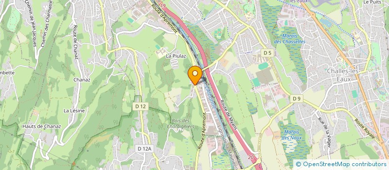 localisation de l'entreprise ALPES AUTO DEPOT 73 à LA RAVOIRE