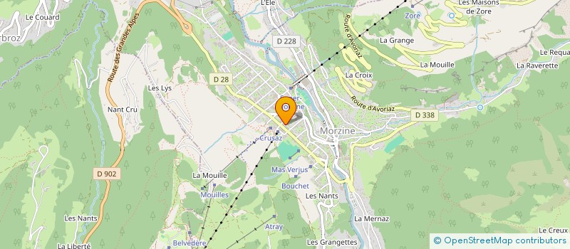 localisation de l'entreprise ALPES AZUR à MORZINE