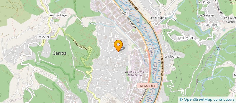 localisation de l'entreprise ALPES AZUR NET SERVICES à CARROS