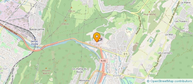 localisation de l'entreprise ALPES BATI DECOR  VIZILLE