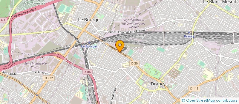 localisation de l'entreprise ALPES BATIMENT GENERAL à DRANCY