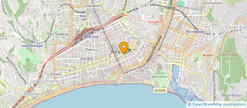 localisation de l'entreprise ALPES BATIMENTS à NICE