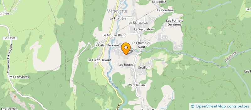 localisation de l'entreprise ALPES BOIS à ONNION