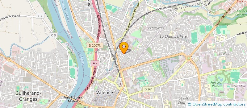 localisation de l'entreprise ALPES BOIS  BOURG-LES-VALENCE