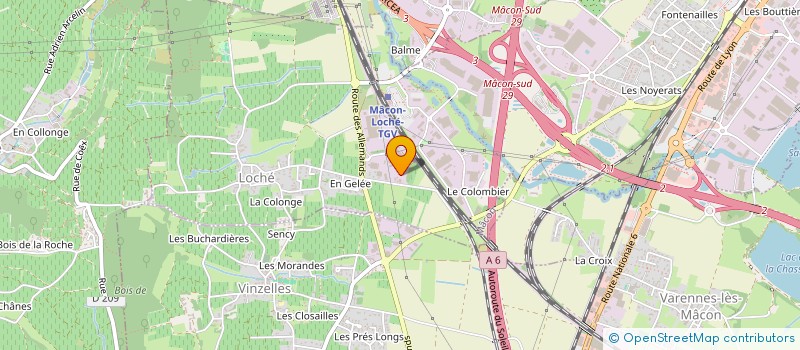 localisation de l'entreprise ALPES BOURGOGNE ENVIRONNEMENT à MACON
