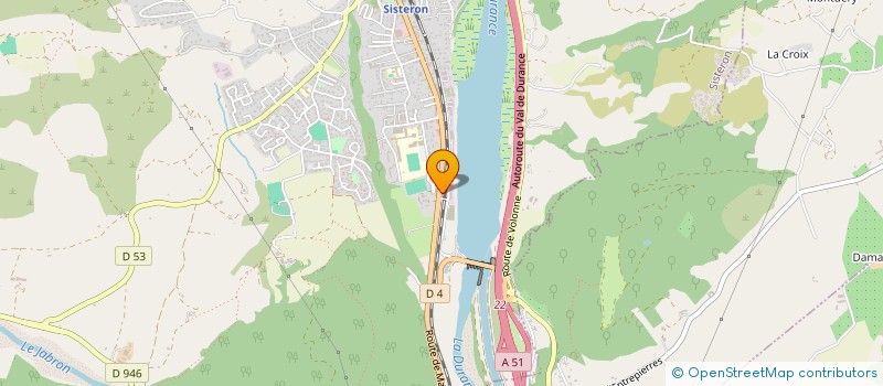 localisation de l'entreprise ALPES BUECH DURANCE TAXIS  SISTERON