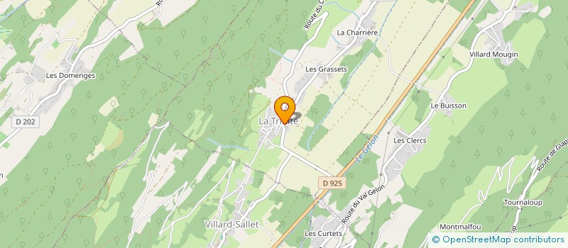 localisation de l'entreprise ALPES CAFE à VILLARD-SALLET