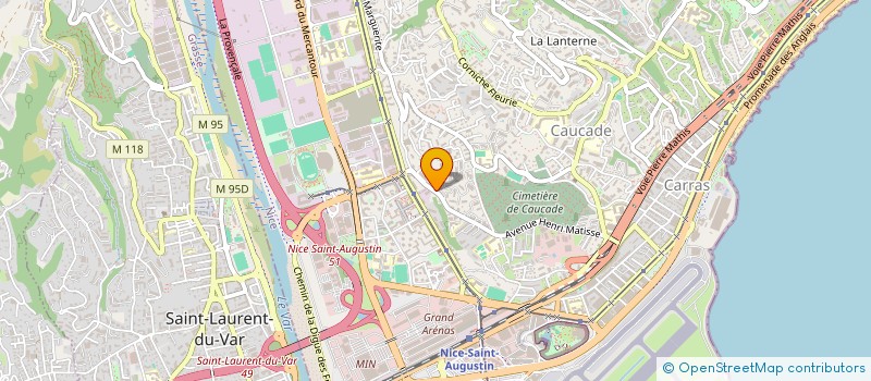 localisation de l'entreprise ALPES CARTOUCHES ECO à NICE