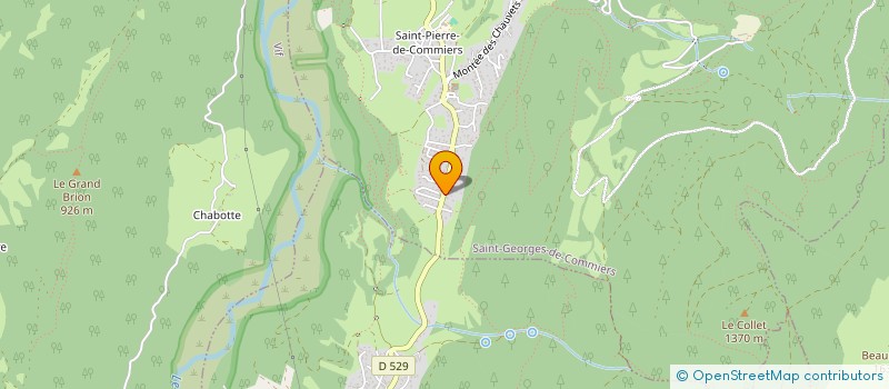 localisation de l'entreprise ALPES CHARPENTE MACONNERIE  SAINT-GEORGES-DE-COMMIERS